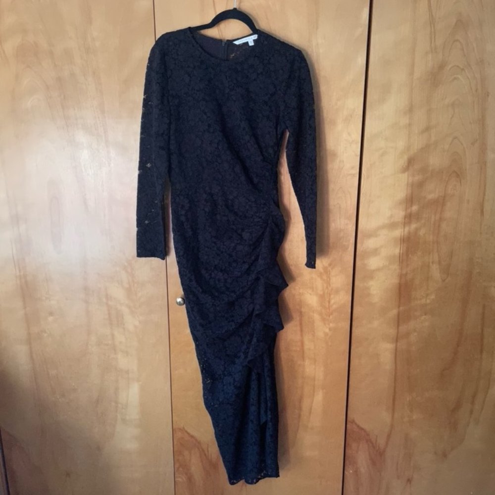 Veronica Beard Long Sleeve Lala Corded Lace Dress